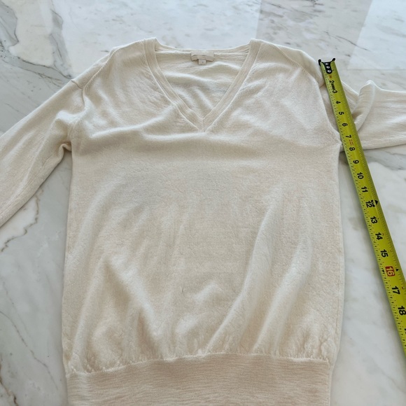 J.CREW IVORY CREAM TISSUE CASHMERE SWEATER SIZE M - Picture 14 of 17